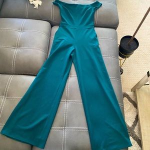 Express teal jumpsuit